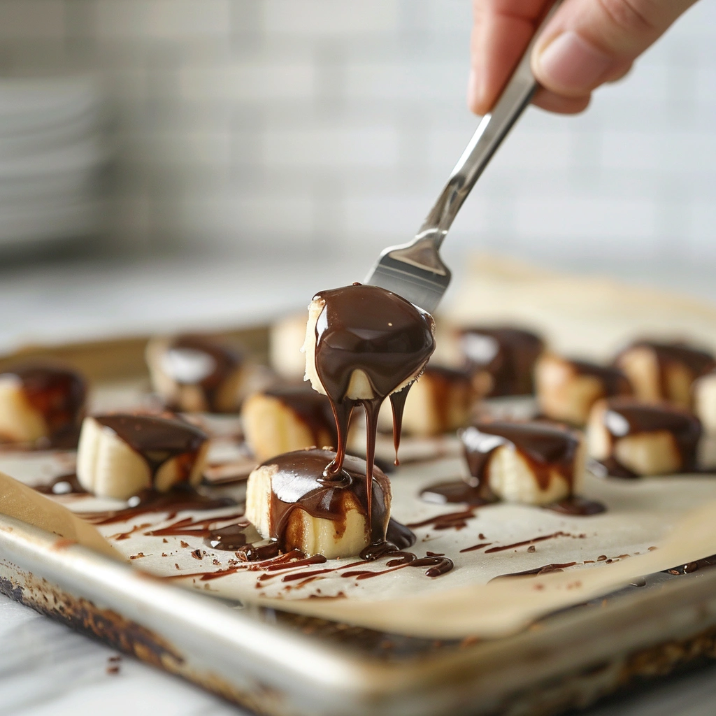 Chocolate Peanut Butter Banana Bites