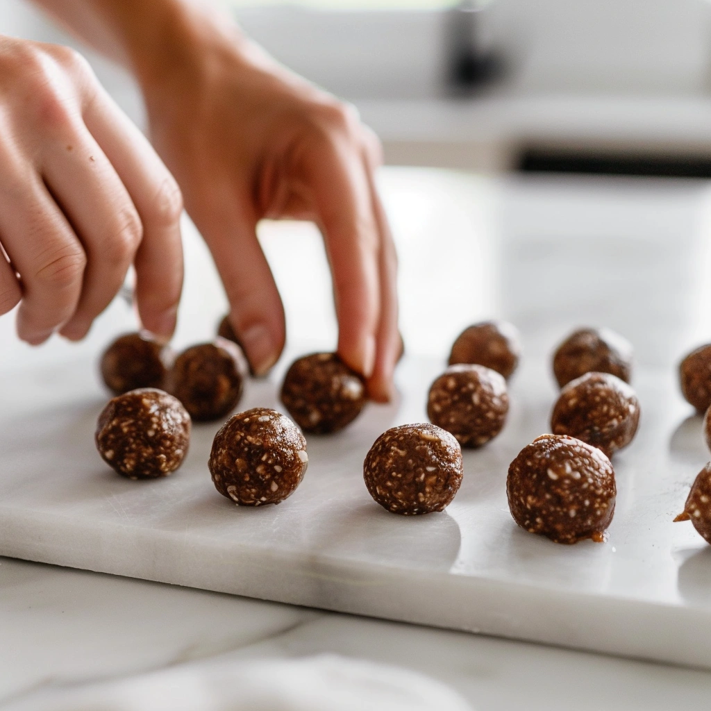 No-Bake Cottage Cheese Brownie Batter Protein Bites