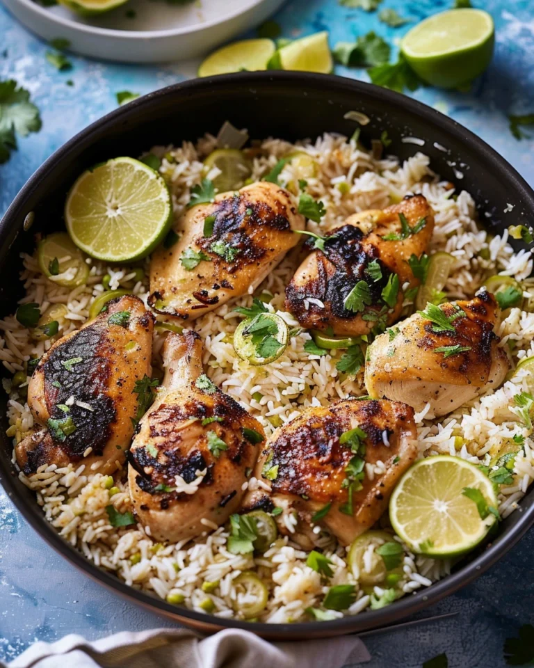 One-Pan Coconut Lime Chicken and Rice
