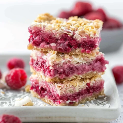 Keto Raspberry Coconut Bars