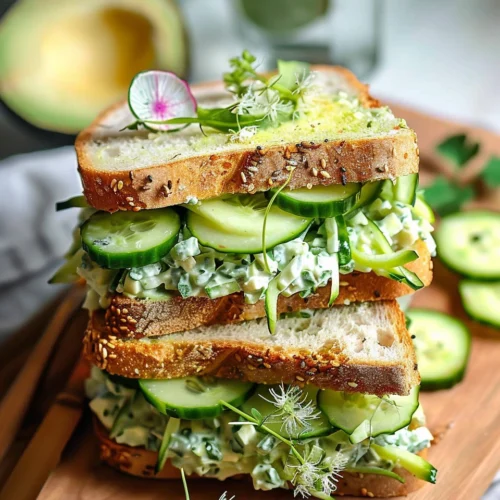 Easy Cucumber Salad Sandwiches