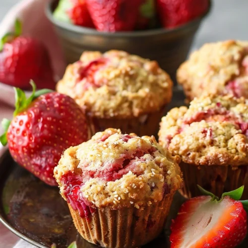 Strawberry Protein Muffins