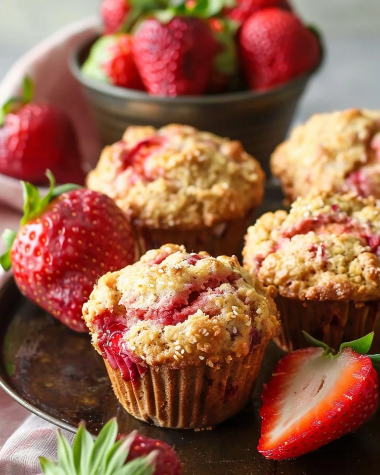 Strawberry Protein Muffins