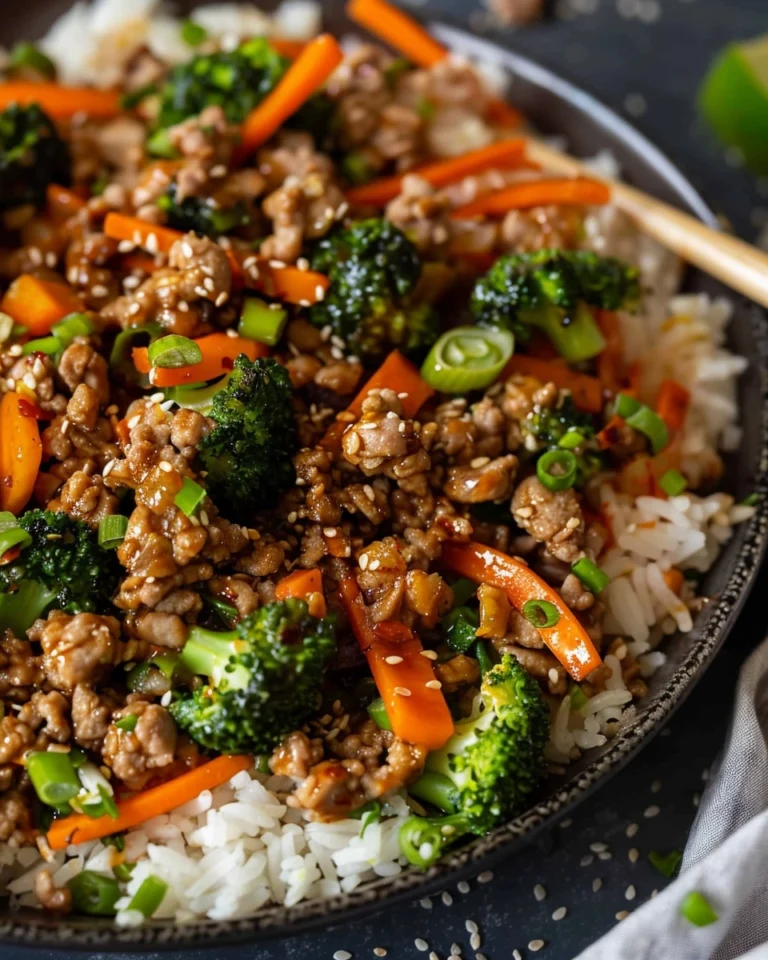 Ground Turkey Teriyaki Stir Fry