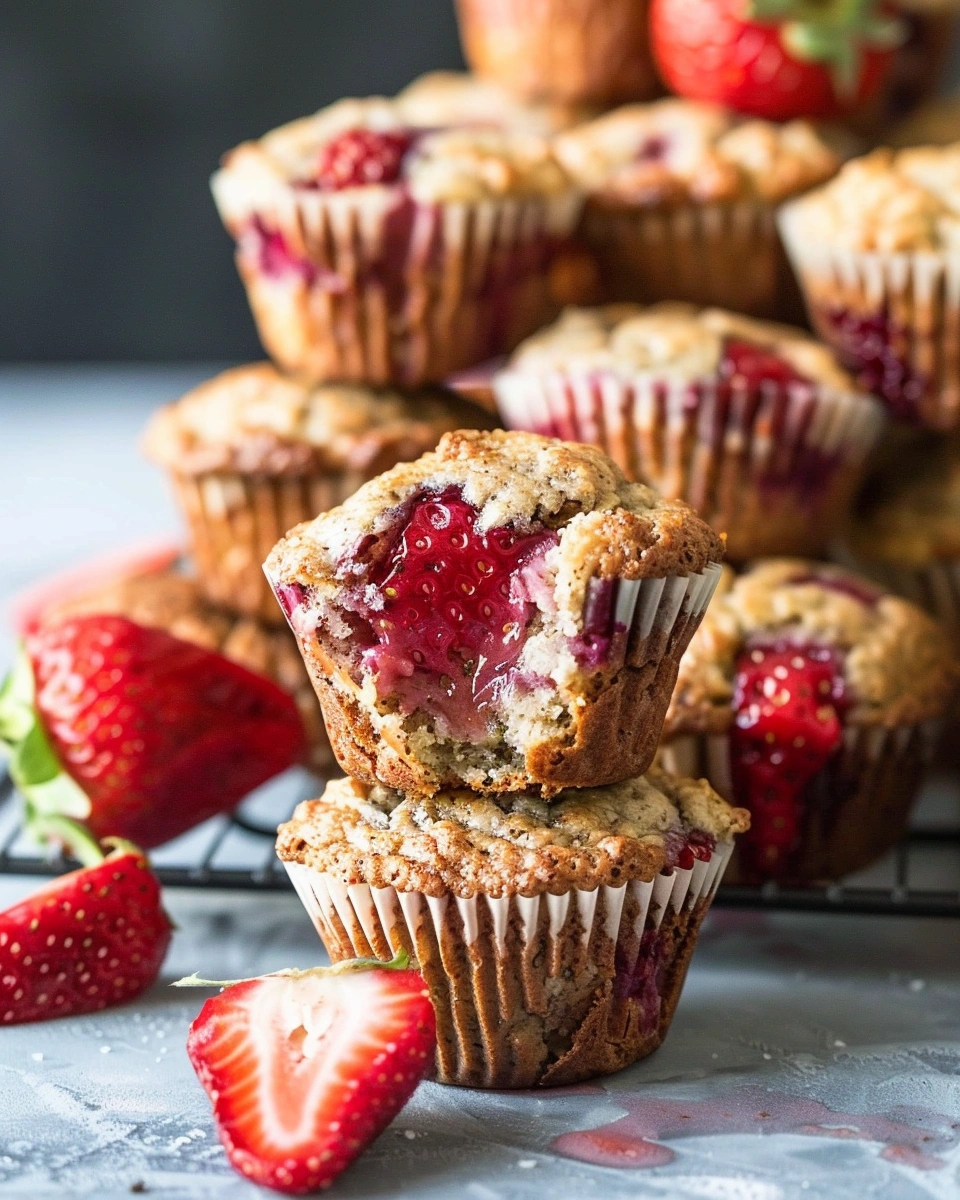 Strawberry Protein Muffins