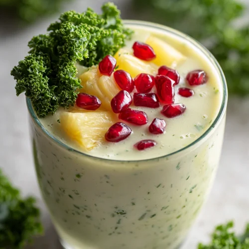 Kale Smoothie Recipe With Banana & Srawberries