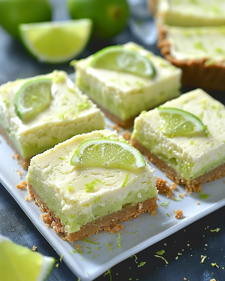 Healthy Key Lime Pie Bars