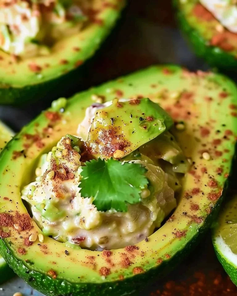 Deliciously stuffed avocado with fresh ingredients and vibrant colors