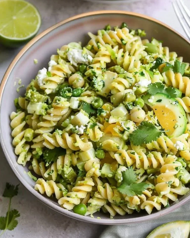 Delicious Cilantro Lime Pasta Salad with fresh ingredients and vibrant flavors